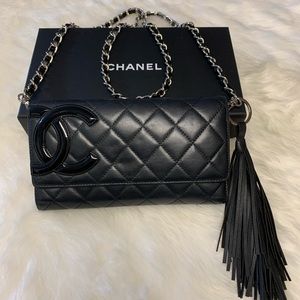 Chanel CC Cambon Black Wallet on Chain